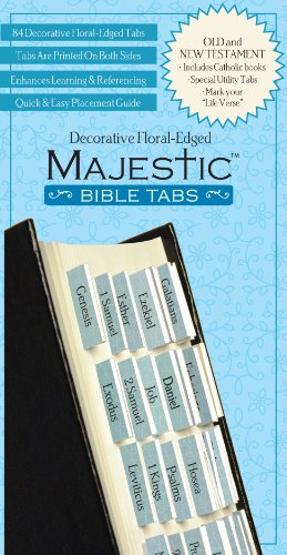 Seller image for Majestic Floral-Edged Bible Tabs by Ellie Claire [Misc. Supplies ] for sale by booksXpress