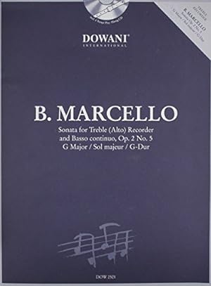 Bild des Verkufers fr SONATA FOR TREBLE RECORDER & BASSO CONTINUO OP 2 NO 2 BK/CD G MAJOR by Benedett Marcello [Paperback ] zum Verkauf von booksXpress