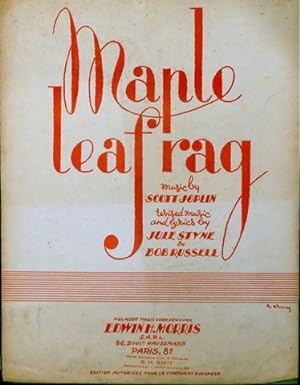 Bild des Verkufers fr Mapple leaf rag. Revised music by Jule Styne and Bob Russell zum Verkauf von Paul van Kuik Antiquarian Music