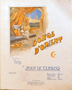 Bild des Verkufers fr Songe d`Orient. Valse zum Verkauf von Paul van Kuik Antiquarian Music