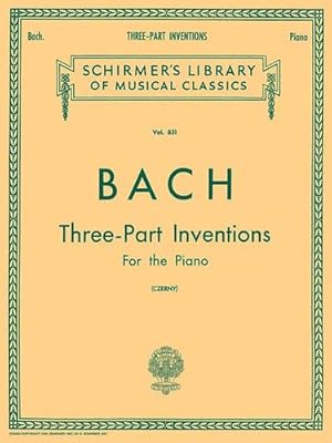 Seller image for 15 Three-part Inventions: Piano Solo [Paperback ] for sale by booksXpress