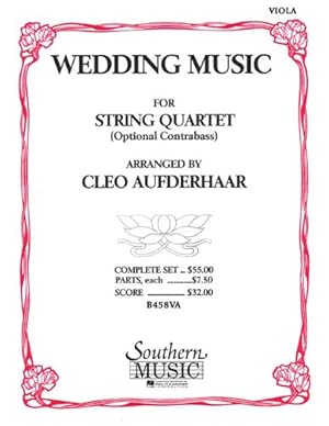 Image du vendeur pour Wedding Music: Viola Part by Aufderhaar, Cleo [Paperback ] mis en vente par booksXpress