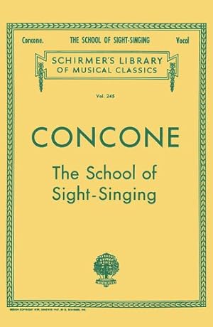 Seller image for Concone - School of Sight-Singing: Vocal [Paperback ] for sale by booksXpress