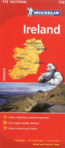Seller image for Michelin Ireland Map 712 (Maps/Country (Michelin)) by Michelin [FRENCH LANGUAGE - Map ] for sale by booksXpress