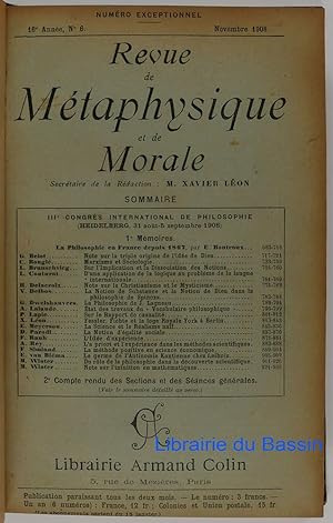 Revue de Métaphysique et de Morale n°6