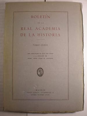 Bild des Verkufers fr Boletn de la Real Academia de la Historia Tomo CXXIII Octubre-Diciembre 1948 zum Verkauf von Librera Antonio Azorn