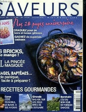 Bild des Verkufers fr Saveurs n 168 - Juin 2009 : Le sel exhausteur de saveurs - Buffet blanc pour mariage - Le lait de coco - L'emmental - Le lapin - Une entre raffine - L'pine vinette - : cette baie rouge acidule - Quinoa et rhubarbe zum Verkauf von Le-Livre