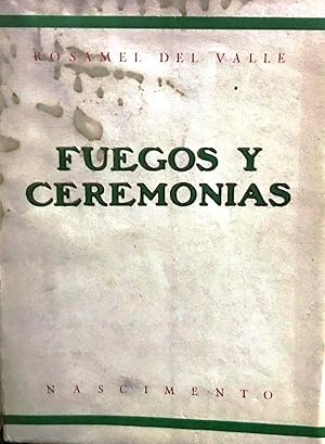 Bild des Verkufers fr Fuegos y ceremonias zum Verkauf von Librera Monte Sarmiento