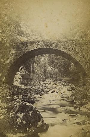 Seller image for France Gerardmer Fairy Bridge Pont des Fes Old Photo Cabinet card Neurdein 1890 for sale by Bits of Our Past Ltd