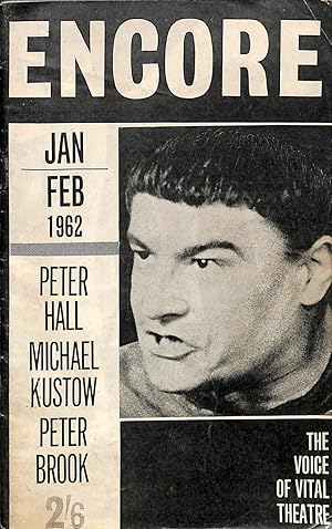 Bild des Verkufers fr Encore the Voice of Vital Theatre. Number Thirty-Five, Jan/Feb 1962, Vol. 9. No. 1. zum Verkauf von WeBuyBooks