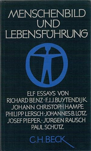 Seller image for Menschenbild und Lebensf?hrung - Elf Essays von verschiedenen Autoren for sale by Antiquariat Hans Wger