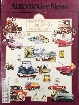 Seller image for Automotive News - The Centennial Celebration of the Car Edition (Octorber 30, 1985 - 60th Year, No. 5099) for sale by BookMarx Bookstore
