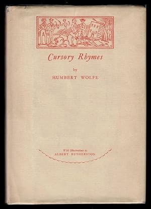 CURSORY RHYMES. Illustrated by Albert Rutherston.