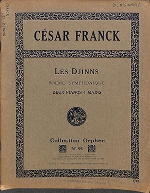 Bild des Verkufers fr Les Djinns Poeme Symphonique Deux Pianos 4 Mains Collection Orphee No. 91 zum Verkauf von WeBuyBooks