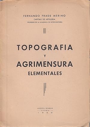 Imagen del vendedor de TOPOGRAFA Y AGRIMENSURA Elementales a la venta por Libreria Rosela