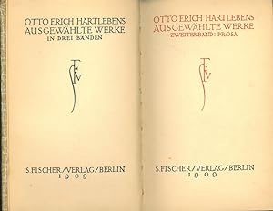 Bild des Verkufers fr Otto Erich Hartlebens - Ausgewhlte Werke. Zweiter Band. Prosa zum Verkauf von Schueling Buchkurier