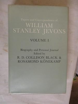 PAPERS AND CORRESPONDENCE OF WILLIAM STANLEY JEVONS - VOLUME I