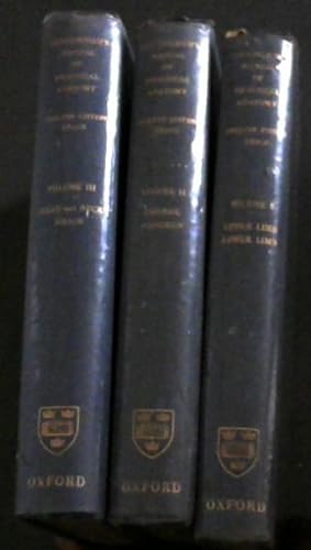 Imagen del vendedor de Cunningham's Manual of Practical Anatomy. 3 Volumes a la venta por Chapter 1