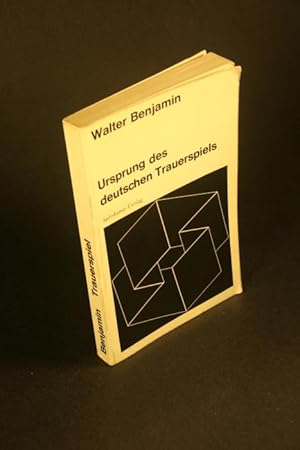 Bild des Verkufers fr Ursprung des deutschen Trauerspiels. Revidierte Ausgabe besorgt von Rolf Tiedemann zum Verkauf von Steven Wolfe Books