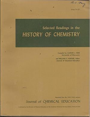 Imagen del vendedor de Selected Readings in the History of Chemistry a la venta por Bookfeathers, LLC