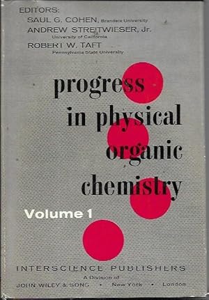 Image du vendeur pour Progress in Physical Organic Chemistry, Volume 1 mis en vente par Bookfeathers, LLC