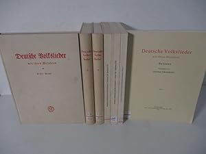 Deutsche Volkslieder mit ihren Melodien. Balladen. [Hier]: Bände 1 und 5 - 10 im Konvolut.