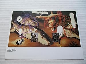 Seller image for David Salle Two No Figures Galerie Daniel Templon 1988 Exhibition invite postcard for sale by ANARTIST
