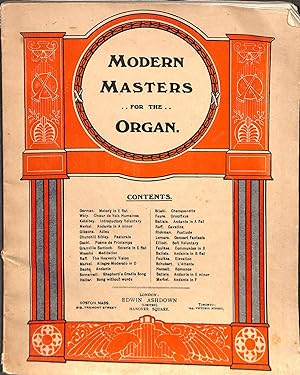 Bild des Verkufers fr Modern Masters for the Organ Volume I zum Verkauf von WeBuyBooks