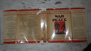 Seller image for War & Peace in Color Dustjacket ,MODERN LIBRARY G1 .NOVEL. HBDJ, 1931. Stated First Modern Library Edition Often called the greatest novel ever written, War and Peace is at once an epic of the Napoleonic Wars, a philosophical study, for sale by Bluff Park Rare Books