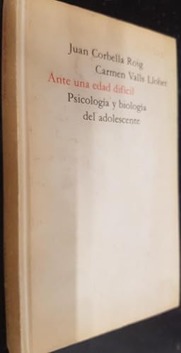 Imagen del vendedor de Ante una edad difcil. Psicologa y biologa del adolescente a la venta por Librera La Candela