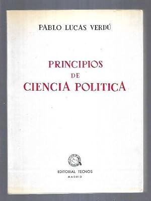 Imagen del vendedor de PRINCIPIOS DE CIENCIA POLITICA a la venta por Desvn del Libro / Desvan del Libro, SL