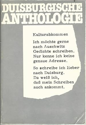 Duisburgische Anthologie. Ausgewählt, zusammengestellt und kommentiert von einem Deutsch-Leistung...
