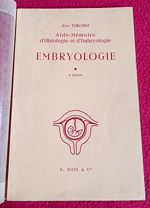 Image du vendeur pour AIDE-MEMOIRE D' HISTOLOGIE ET D' EMBRYOLOGIE mis en vente par LE BOUQUINISTE