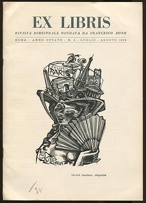 Ex libris. Notiziario bimestrale dell'Amici dell'Ex libris, Anno ottavo, N. 4 - luglio - agosto 1962