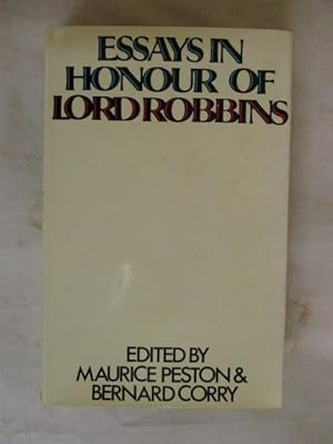ESSAYS IN HONOUR OF LORD ROBBINS