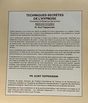 Techniques secrètes de l'hypnose -Vol. 4 -Auto -hypnose