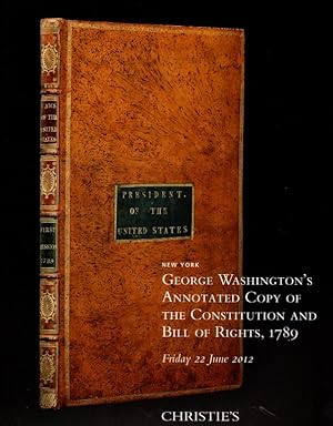 Gorge Washington's Annotated Copy of the Constitution and Bill of rights