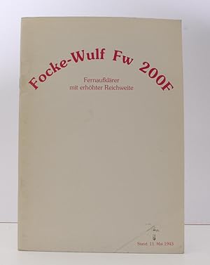 Bild des Verkufers fr Focke-Wulf Fw 200F. Fernaufklarer mit erhohter Reichweite. [Facsimile reissue.] NEAR FINE COPY zum Verkauf von Island Books