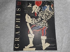 Seller image for GRAPHIS MAGAZINE International Journal of Graphic Art and Applied Art. No 21 1948 (Vol 4) . Cover Art by Jean-Denis Malcles In 3 Languages - French English and German for sale by Sue Lloyd-Davies Books