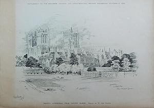 Seller image for Bristol. The Cathedral from Canons' Marsh. for sale by theoldmapman