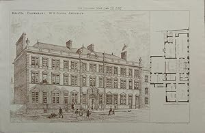 Imagen del vendedor de Bristol. The Dispensary. Castle Green. a la venta por theoldmapman