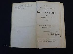 Image du vendeur pour Ueber die Verbindlichkeit zur Beweisfhrung im Civilproce. mis en vente par Antiquariat Lcker