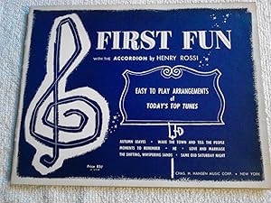 Image du vendeur pour First Fun With the Accordion [Sheet Music] mis en vente par The Librarian's Books