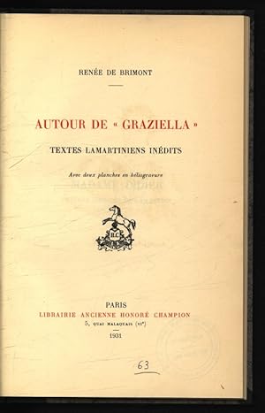 Seller image for Autor de "Graziella", textes lamartiniens inedits. Avec deux planches en heliogravure. for sale by Antiquariat Bookfarm