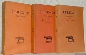 COMEDIES - Texte 騁abli et traduit par J. Marouzeau. 3 Volumes. ANDRIENNE, EUNUQUE, HEAVTONTIMORVM...