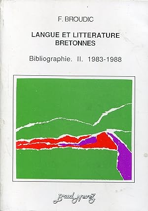 Imagen del vendedor de Langue et littrature Bretonnes - Bibliographie II a la venta por Bloody Bulga