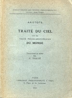 Image du vendeur pour Trait du ciel - Traduction et notes par J. Tricot mis en vente par Bloody Bulga