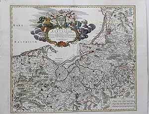 Seller image for FINE MAP OF POLAND AND KALININGRAD "Regnum Borussiae Gloriosis auspicys Serenissimi et Potentissimi Princip Friderich III for sale by Inter-Antiquariaat Mefferdt & De Jonge