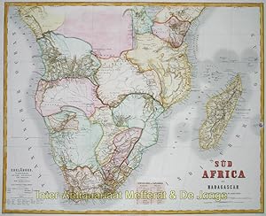 Bild des Verkufers fr Sd Africa mit Madagascar zum Verkauf von Inter-Antiquariaat Mefferdt & De Jonge