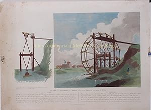 Immagine del venditore per Section and Elevation of a Wheel used by the Chinese for Raising Water" Copper engraving by William Skelton after a drawing by William Alexander (1767-1816 ) from the "Authentic account of an embassy from the King of Great Britain to the Emperor of China; including cursory observations made, and information obtained, in travelling through that ancient empire" written by Sir George Leonard Staunton and published April 12, 1796 in London by G venduto da Inter-Antiquariaat Mefferdt & De Jonge
